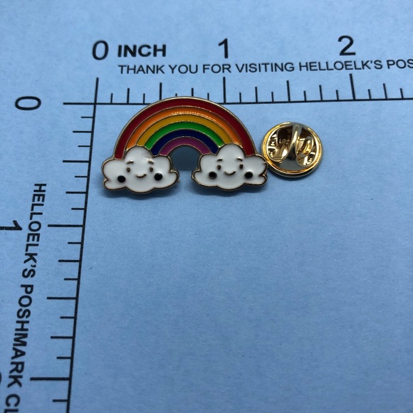 🌻10/$10🌻 Cloud Rainbow Enamel Pin - Picture 3 of 10